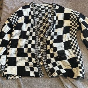 Checkered Cardigan